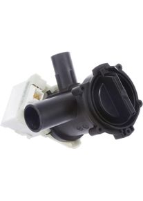 Bosch Siemens 00145787 Laugenpumpe / Ablaufpumpe mit Pumpenkopf und Sieb für Waschmaschine, Waschtrockner