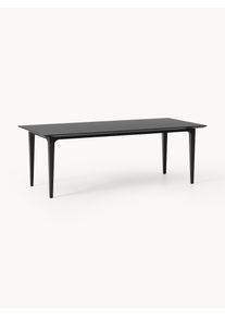 Jídelní stůl z masivního mangového dřeva Archie, různé velikosti Černá Dřevo, Masivní dřevo Š 220 cm, H 100 cm | Westwing Collection