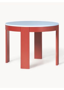 Kulatý rozkládací jídelní stůl Samos Červená Dřevo, Masivní dřevo Š 100/140 cm, H 100 cm | Westwing Collection