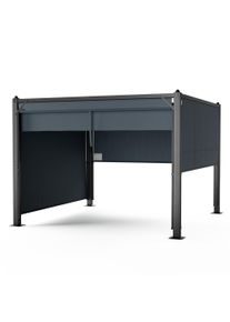 Blumfeldt Pantheon Cortina altán 3x3 m, odolný vůči povětrnostním vlivům, hliník, prášková barva, rolety