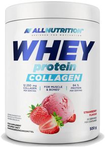Allnutrition Whey Protein Collagen, 500 g Dose, Strawberry