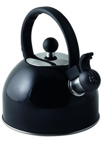 Via Mondo Flötenkessel, Edelstahl, 1,5L, schwarz