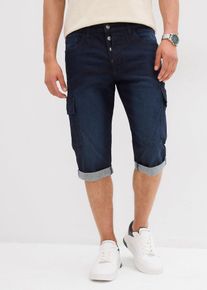 Strečové džínové cargo bermudy Regular Fit | Modrá | Vel. 38 | bonprix