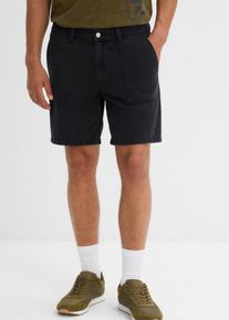 Keprové šortky z čisté bavlny Loose Fit | Černá | Vel. 60 | 100% bavlna| bonprix