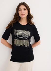 bonprix Triko s potiskem | Černá | Vel. 36/38 (S)