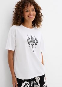 Tričko s potiskem | Bílá | Vel. 40/42 (M) | viskóza| bonprix