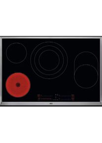 AEG HKC85787XB autarkes Glaskeramikkochfeld 76,6cm breit Slider Touch Timer Pause-Funktion Edelstahl