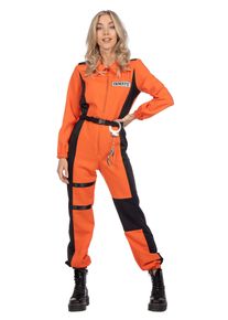 maskworld Häftling Overall für Frauen orange