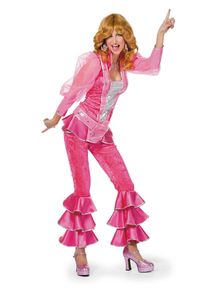 maskworld Mamma Mia Disco Costume Pink