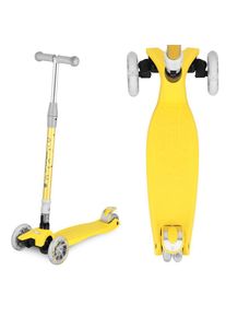 Spokey PLIER PRO Skládací tříkolka dětská se svítícími kolečky, žlutá