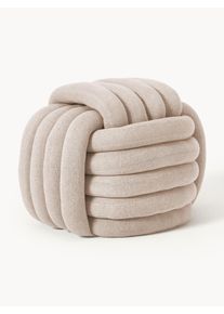 Spleten&yacute; pol&scaron;t&aacute;ř ve tvaru uzlu Twist B&eacute;žov&aacute; Bavlna &Oslash; 30 cm | Westwing Collection