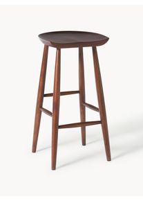 Barová židle z mangového dřeva Nino Hnědá Masivní dřevo Š 40 cm, V 78 cm | Westwing Collection