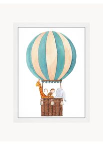 Any Image Zarámovaný digitální tisk Balloon Barevná Dřevo Š 33 cm, V 43 cm