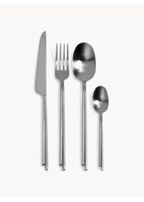 Serax Serax x Kelly Wearstler, sada kart&aacute;čovan&yacute;ch př&iacute;borů Dune, 24 d&iacute;lů Stř&iacute;brn&aacute; Nerezov&aacute; ocel 24 d&iacute;lů