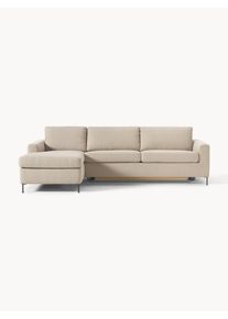 Rozkl&aacute;dac&iacute; pohovka s matrac&iacute; Cucita, 3m&iacute;stn&aacute; B&eacute;žov&aacute; L&aacute;tka &Scaron; 274 cm, H 164 cm, lev&eacute; rohov&eacute; proveden&iacute; | Westwing Collection