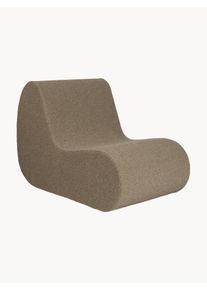 ferm LIVING Zahradní křeslo z bouclé Rouli Šedá Látka, Bouclé Š 67 cm, V 108 cm