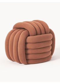 Puf ve tvaru uzlu Twist Terakota Bavlna &Scaron; 54 cm, V 45 cm | Westwing Collection