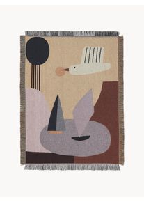 Ferm Living Kids Pléd z organické bavlny Bird Barevná Bavlna, Organická bavlna Š 80 cm, D 110 cm