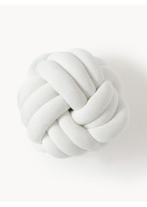 Spleten&yacute; pol&scaron;t&aacute;ř Twist B&iacute;l&aacute; Bavlna &Scaron; 27 cm, D 27 cm | Westwing Collection