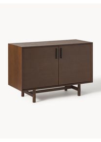 Mal&aacute; komoda z dubov&eacute;ho dřeva Diana Hněd&aacute; Dřevo &Scaron; 110 cm, V 76 cm | Westwing Collection