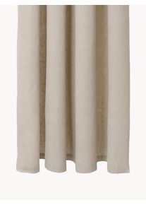 ferm LIVING Sprchový závěs z organické bavlny Chambray, vodoodpudivý Béžová Bavlna, Organická bavlna Š 160 cm, D 205 cm