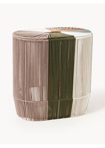 Ručně tkaný dvojitý prádelní koš z provázku Gabe Barevná Umělé vlakno Š 58 cm, V 60 cm | Westwing Collection