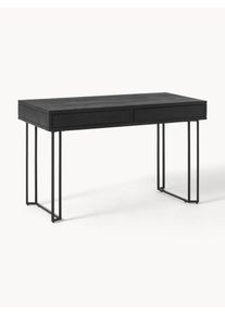 Psac&iacute; stůl z mangov&eacute;ho dřeva Luca Čern&aacute; Dřevo, Masivn&iacute; dřevo &Scaron; 125 cm, H 60 cm | Westwing Collection