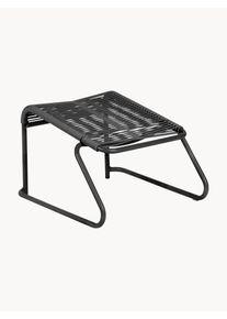 Fiam Ručně vyrobená zahradní podnožka Lido Černá Kov Š 53 cm, H 39 cm