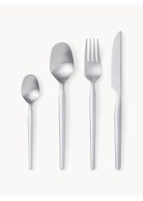 Gense Sada matně kartáčovaných příborů Dorotea, pro 4 osoby, 16 dílů Stříbrná Nerezová ocel Pro 4 osoby (16 dílů)