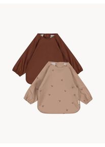 Konges Slojd Sada bryndáčků s rukávy Cherry, 2 díly Hnědá, Růžová, Pudrová Umělá hmota Š 30 cm, D 30 cm