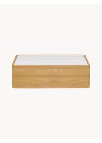 ALLDOCK Indukční nabíjecí stanice s bambusovým dřevem Wireless Bílá Š 22 x V 6 x H 14 cm