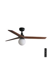 Faro Barcelona FARO 34277-11L - Stropn&iacute; l&aacute;tor KLIM M 1xE27/15W/230V ořech/čern&aacute; + DO 342771B