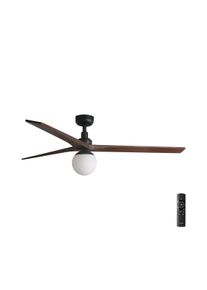 Faro Barcelona FARO 34276-11L - Stropn&iacute; l&aacute;tor KLIM L 1xE27/15W/230V ořech/čern&aacute; + DO 342761B