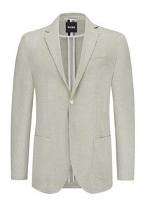 Velk&eacute; Velikosti - BOSS - Sako s bistrečov&yacute;m žerzejem - 60 - Světle Zelen&aacute;