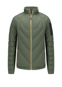 Velké Velikosti - BOSS Green - Péřová bunda s prošívaným vzorem, vodoodpudivá - 3XL - Olive
