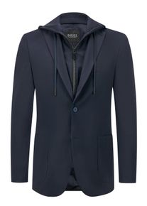 Velk&eacute; Velikosti - Digel - Kalhoty z kombinace žerzejů, Basti - 32 - Modr&aacute;