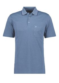 Velké Velikosti - Ragman - Žerzejové polo tričko s potiskem a náprsní kapsou - 3XL - Modrá