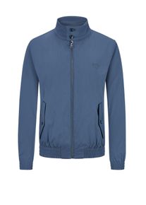 Velké Velikosti - BOSS - Vatovaný bluzon ze směsi bavlny s vyšitým logem - 64 - Světle Modrá