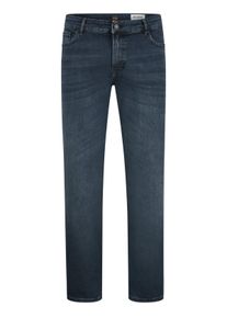 Velk&eacute; Velikosti - BOSS - Soft Motion dž&iacute;ny Re-Maine s pod&iacute;lem streče - 44/32 - Modr&aacute;