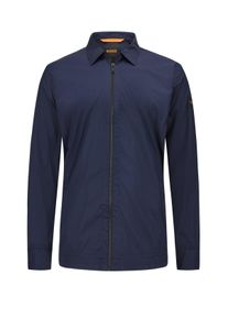 Velké Velikosti - BOSS Orange - Lehká bunda se strečem - 5XL - Námořnická Modrá