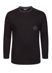 North 56&deg;4 Velk&eacute; Velikosti - North 56&deg;4 - Dom&aacute;c&iacute; bavlněn&eacute; tričko s dlouh&yacute;m ruk&aacute;vem - 5XL - Čern&aacute;