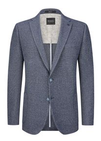 Velké Velikosti - Digel - Žerzejové sako s jemným vzorem - 66 - Modrá
