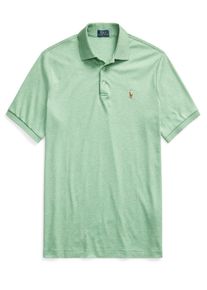 Velké Velikosti - Polo Ralph Lauren - Měkké žerzejové polo tričko s barevnou výšivkou hráče pola - LT - Mátově Zelená