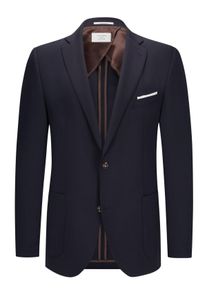 Velk&eacute; Velikosti - Carl Gross - Sako s pod&iacute;lem strečov&yacute;ch vl&aacute;ken, blejzr - 32 - Modr&aacute;