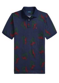 Velké Velikosti - Polo Ralph Lauren - Polo tričko z bavlněného piké s potiskem značky - 3XL - Námořnická Modrá