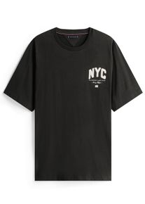 Velk&eacute; Velikosti - Tommy Hilfiger - Tričko z bavlny s n&aacute;&scaron;ivkami - 3XL - Čern&aacute;