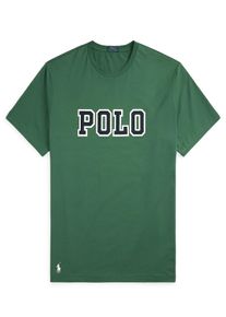 Velk&eacute; Velikosti - Polo Ralph Lauren - Tričko z bavlny s vy&scaron;it&yacute;m n&aacute;pisem značky - 5XL - Tmavě Zelen&aacute;