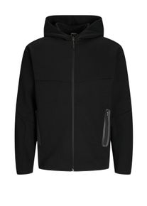 Jack & Jones Velk&eacute; Velikosti - Jack & Jones - Pleten&aacute; bunda ze směsi bavlny - 5XL - Čern&aacute;