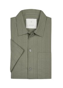 Jack & Jones Velk&eacute; Velikosti - Jack & Jones - Bavlněn&aacute; ko&scaron;ile se st&iacute;nov&yacute;mi proužky - 5XL - Olive