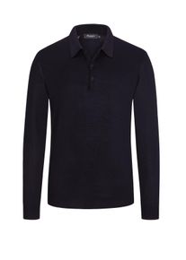 Velké Velikosti - Maerz - Svetr z merino vlny s polo límcem - 58 - Námořnická Modrá